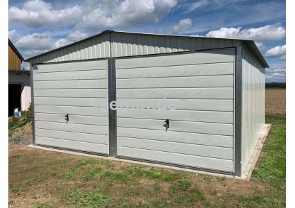 blechgarage-6x5x255-satteldach-schwingtor-horizontalblech-verzinkten-vierkantprofilen-farbe-ral9010_4