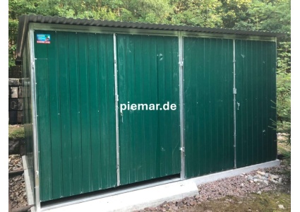 blechgarage-mit-dachneigung-nach-hinten-2x-doppelfluegeltor-konstruktion-aus-verzinkten-vierkantprofilen-in-farbe_5