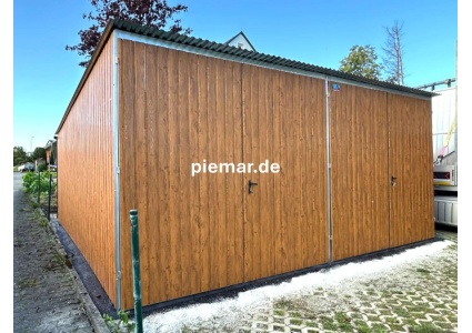 blechgarage-mit-dachneigung-nach-hinten-2x-doppelfluegeltor-konstruktion-aus-verzinkten-vierkantprofilen-in-holzdekofarbe_10