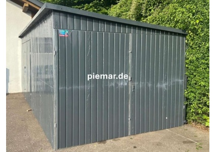 blechgarage-mit-einer-dachneigung-rechts-2x-doppelfluegeltor-attika-dachblende-konstruktion-aus-verzinkten-vierkantprofilen-in-farbe_2
