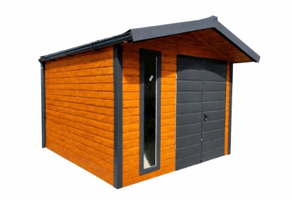 blechgarage-mit-einem-satteldach-doppelfluegeltor-patentschloss-fenster-dachrinne-attika-kantenschutz-konstruktion-aus-verzinkten-vierkantprofilen-bleche-horizontal-vernietet-dachblech-ziegeloptik-in-holzdekofarbe_15