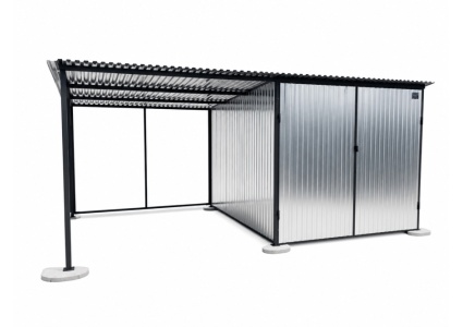 blechgarage-mit-carport,-dachneigung-nach-hinten,-doppelflügeltor,-verzinkt-18