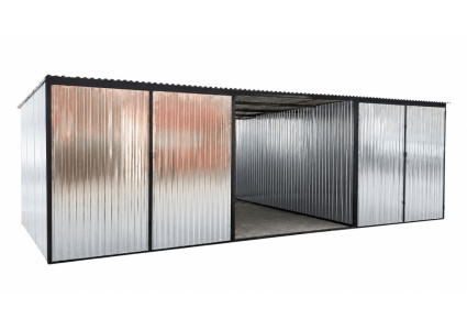 blechgarage-mit-carport-doppelfluegeltor-dachneigung-nach-hinten-verzinkt-4