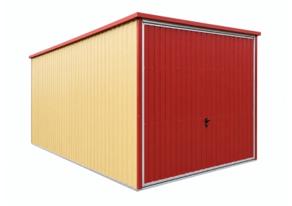 blechgarage-2,5x5x2,14-mit-schwingtor-und-in-farbe-ral1002-aus-verzinkten-vierkantprofilen-7