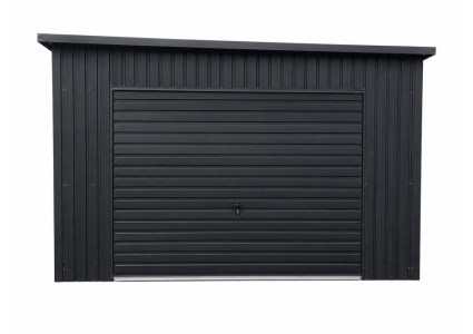blechgarage-4x6x2,5-mit-schwingtor-und-in-farbe-ral7016,-konstruktion-aus-verzinktem-vierkantprofilen-6