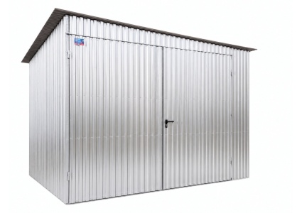 blechgarage-mit-einer-dachneigung-links-2x-doppelfluegeltor-konstruktion-aus-verzinkten-vierkantprofilen-verzinkt