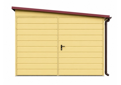 blechgarage-mit-einer-dachneigung-rechts-doppelfluegeltor-tuer-fenster-dachrinne-attika-konstruktion-aus-verzinkten-vierkantprofilen-bleche-horizontal-vernietet-in-farbe-7