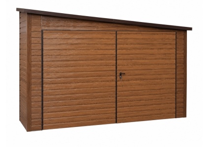 blechgarage-mit-einer-dachneigung-rechts-konstruktion-aus-grudnierten-vierkantprofilen-dachneigung-rechts-1x-doppelfluegeltor-fenster-holzoptik-attika-dachblende-kantenschutz-bleche-horizontal-vernietet-8