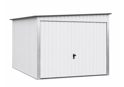 blechgarage-mit-dachneigung-nach-links,-schwingtor,-konstruktion-aus-verzinkten-vierkantprofilen,-in-farbe-ral9010-6