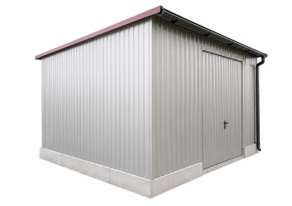garage-mit-einer-dachneigung-nach-vorne-schwingtor-dachrinne-kondensvlies-dach-attika-dachblende-kantenschutz-konstruktion-aus-verzinkten-vierkantprofilen-verankerung-in-farbe