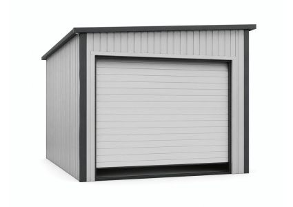 blechgarage-mit-dachneigung-nach-links,-1x-sektionaltor,-1x-tür,-kantenschutz,-attika,-dachrinne,-in-farbe-9