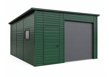 garage-mit-dachneigung-nach-links-sektionaltor-elektroantrieb-2x-fenster-tuer-mit-patentschloss-dachrinne-kondensvlies-dach-und-waende-attika-kantenschutz-konstruktion-aus-verzinkten-vierkantprofilen-bleche-horizontal-vernietet-verankerung-10