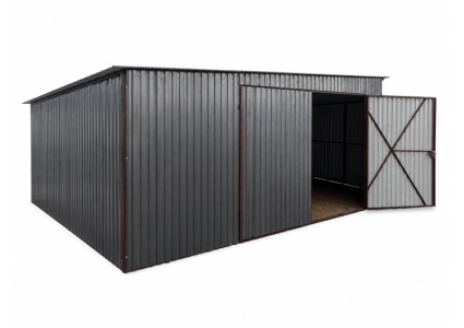 blechgarage-6x15x3,5-mit-der-dachneigung-nach-links-in-ral7016-6
