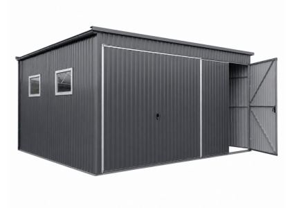 blechgarage-mit-einer-dachneigung-links-1x-doppelfluegeltor-1x-schwingtor-2x-fenster-dachrinne-attika-kantenschutz-kondensvlies-dach-und-waende-konstruktion-aus-verzinkten-vierkantprofilen-in-farbe-6
