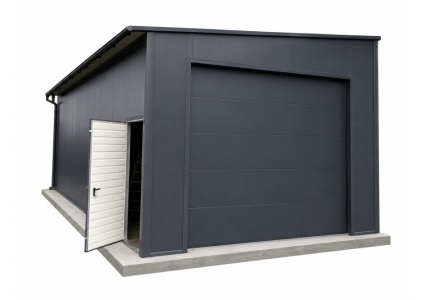 garage-10-x-5-x-4-m,-in-farbe,-1x-sektionaltor,-dachrinne,-kantenschutz,-tür,-konstruktion-aus-verzinkten-vierkantprofilen,-verankerung,-isolation-inkl-aufbau-15