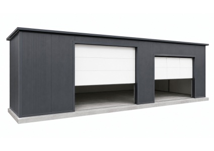 garage-10x5x3m-mit-einer-dachneigung-nach-hinten-fenster-sektionaltor-inkl-elektroantrieb-schlupftuer-sektionaltor-dachrinne-attika-kantenschutz-konstruktion-aus-verzinkten-vierkantprofilen-in-farbe-isolation-12