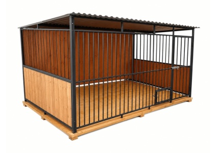 hundezwinger-3x2-m-mit-holzboden,-rückwand-und-1-2-seitenwände-6