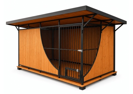 hundezwinger-4x2x1,75-mit-holzboden,-holzdach,-rückwand,-seitenwände,-attika-und-dachüberstand-25581-5