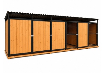 3-fach-zwinger-mit-holzboden,-rückwand,-seitenwände-mit-holzverkleidung,-2xtrennwand-zur-hälfte-mit-holzverkleidung-und-gitternetz-12