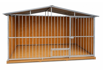 hundezwinger-mit-satteldach,-holzboden,-rückwand,-2xseitenwand-und-verzinkte-konstruktion-7