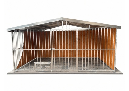 hundezwinger-mit-satteldach,-rückwand,-1xseitenwand,-1xgeschwungene-seitenwand,-attika,-dachrinne-und-verzinkte-konstruktion-8