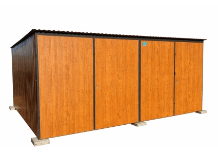 blechgarage-mit-dachneigung-nach-hinten-2x-doppelflugeltor-in-holzdekofarbe_10