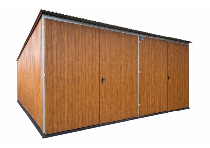 blechgarage-mit-dachneigung-nach-hinten-2x-doppelfluegeltor-konstruktion-aus-verzinkten-vierkantprofilen-in-holzdekofarbe_15