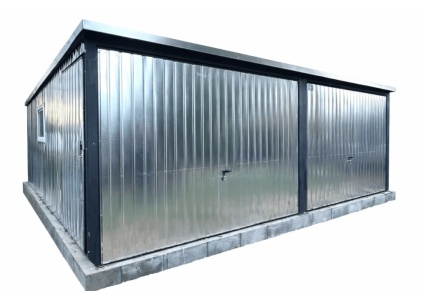 blechgarage-mit-dachneigung-nach-hinten-2x-schwingtor-1x-tuer-1x-fenster-attika-dachblende-verzinkt_5