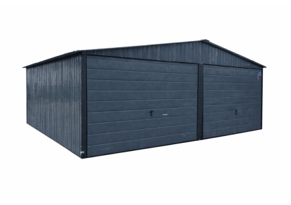 Blechgarage -5x5x2,65- mit- Horizontalpanel _15