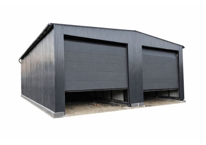 blechgarage-mit-satteldach,-2x-schwingtor-horizontalpanel-2s-,-in-farbe_2