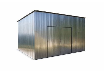 Blechgarage-mit-Dachneigung-nach-hinten-verzinkt_8