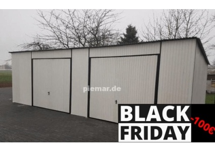 Doppelgarage-mit-Schwingtoren-in-weiss