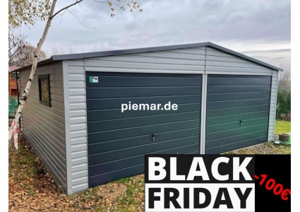 blechgarage-mit-satteldach-schwingtor-horizontalpanel-attika-kantenschutz-1x-fenster-dachrinne-konstruktion-aus-verzinkten-vierkantprofilen-horizontalpanel-in-farbe_2