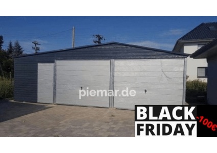 Blechgarage-mit-abstellraum-garage