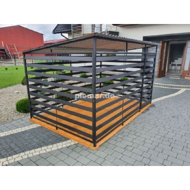 hundezwinger-profilen70x10mm-zwinger-kafig-hundekafig-pultdach-mit-holzboden-11