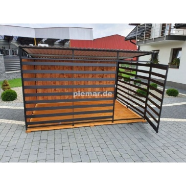 hundezwinger-profilen70x10mm-zwinger-kafig-hundekafig-pultdach-mit-holzboden-ruckwand-seitenwand-3