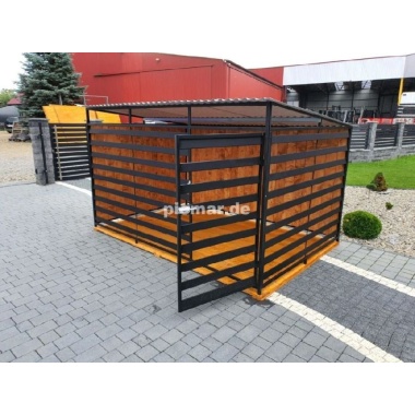 hundezwinger-profilen70x10mm-zwinger-kafig-hundekafig-pultdach-mit-holzboden-ruckwand-seitenwand-6