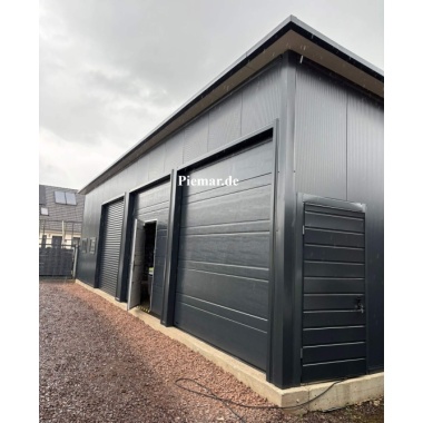 blechgarage-14x6x4m-dachneigung-nach-hinten-sektionaltor-elektroantrieb-1x-schlupftuer-sektionaltor-tuer-fenster-dachrinne-attika-dachblende-kantenschutz-konstruktion-aus-verzinkten-vierkantprofilen-verankerung-isolation_12_845161601