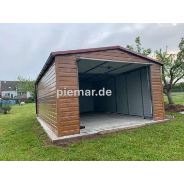 blechgarage-garage-35-5-255m-satteldach-schwingtor-attika-kantenschutz-dachrinne-horizontalblech-verzinkten-vierkantprofilen-holzdekofarbe_4