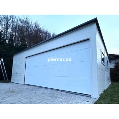 blechgarage-halle-lager-garage-mit-einer-dachneigung-nach-hinten-1x-doppelfluegeltor-3x-fenster-1x-sektionaltor-inkl-elektroantrieb-dachrinne-kondensvlies-dach-attika-dachblende-kantenschutz-konstruktion-aus-verzinkten_6