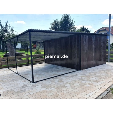 blechgarage-mit-carport-dachneigung-nach-hinten-doppelflugeltor-in-holzdekofarbe_3