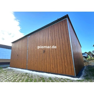 blechgarage-mit-dachneigung-nach-hinten-2x-doppelfluegeltor-konstruktion-aus-verzinkten-vierkantprofilen-in-holzdekofarbe_9