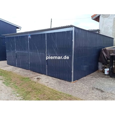 blechgarage-mit-dachneigung-nach-hinten-2x-doppelfluegeltor-konstruktion-aus-verzinkten-vierkantprofilen-kondensvlies-dach-in-farbe_2