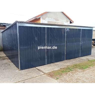 blechgarage-mit-dachneigung-nach-hinten-2x-doppelfluegeltor-konstruktion-aus-verzinkten-vierkantprofilen-kondensvlies-dach-in-farbe_3