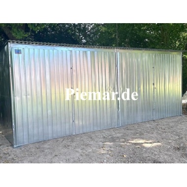blechgarage-mit-dachneigung-nach-hinten-2x-doppelfluegeltor-konstruktion-aus-verzinkten-vierkantprofilen-verzinkt_1