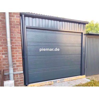 blechgarage-mit-dachneigung-nach-vorne-sektionaltor-inkl-elektroantrieb-kantenschutz-dachrinne-konstruktion-aus-verzinkten-vierkantprofilen-in-farbe_2