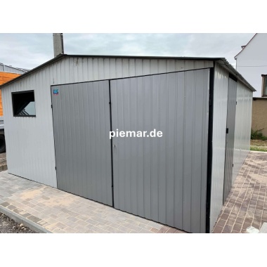blechgarage-mit-einem-satteldach-doppelfluegeltor-fenster-tuer-kondensvlies-dach-in-farbe_2