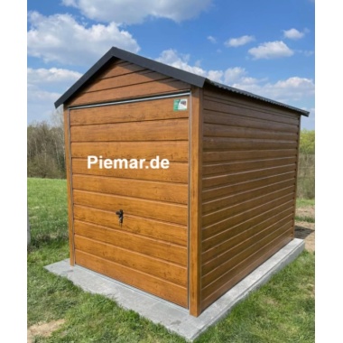 blechgarage-mit-einem-satteldach-schwingtor-attika-kantenschutz-konstruktion-aus-verzinkten-vierkantprofilen-horizontalpanel-in-holzdekofarbe_3