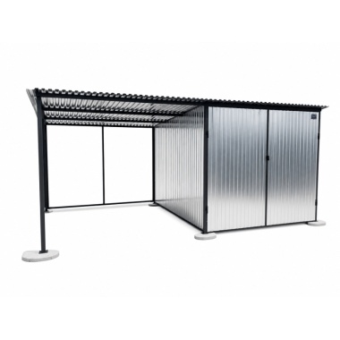 blechgarage-mit-carport,-dachneigung-nach-hinten,-doppelflügeltor,-verzinkt-18