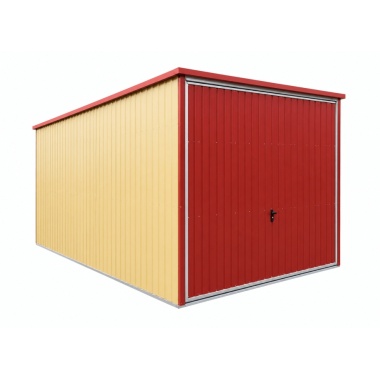 blechgarage-2,5x5x2,14-mit-schwingtor-und-in-farbe-ral1002-aus-verzinkten-vierkantprofilen-7